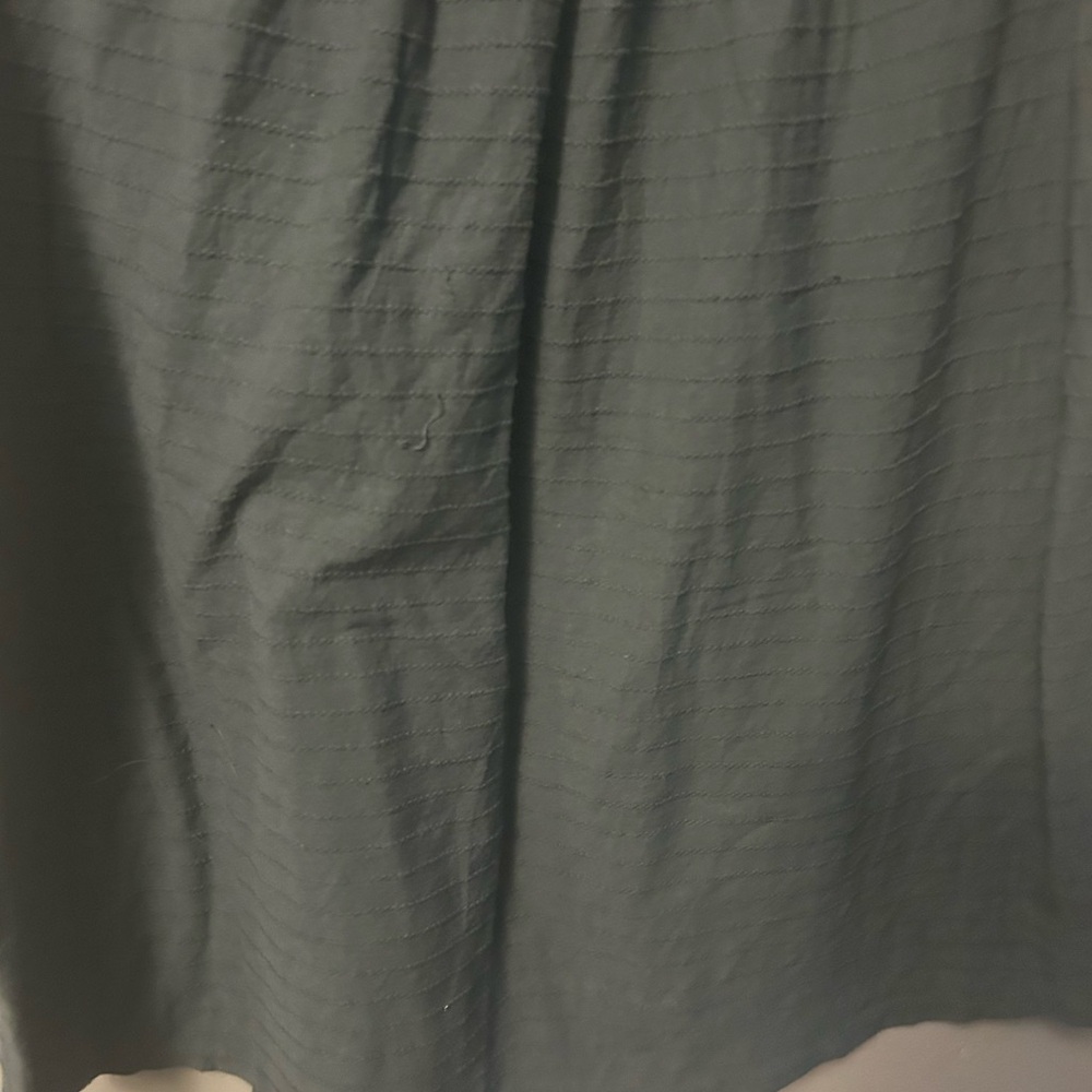 Loft Olive Green Sleeveless Top - embroidered lace trim, babydoll cut - Picture 6 of 10